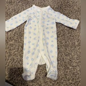 Ralph Lauren White and Blue Baby Bodysuit